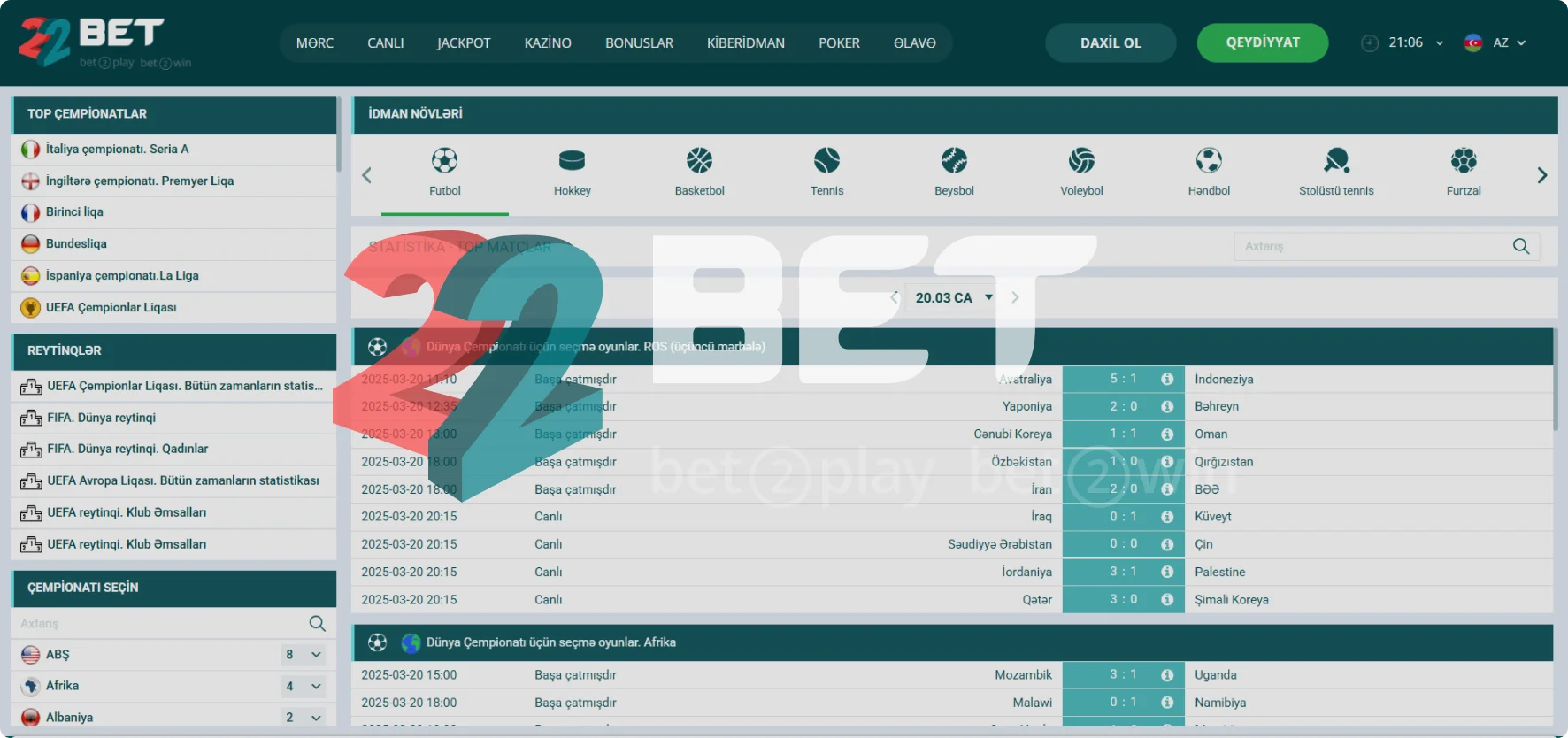 22Bet bukmeker kontoru 22Bet bukmeker kontoru